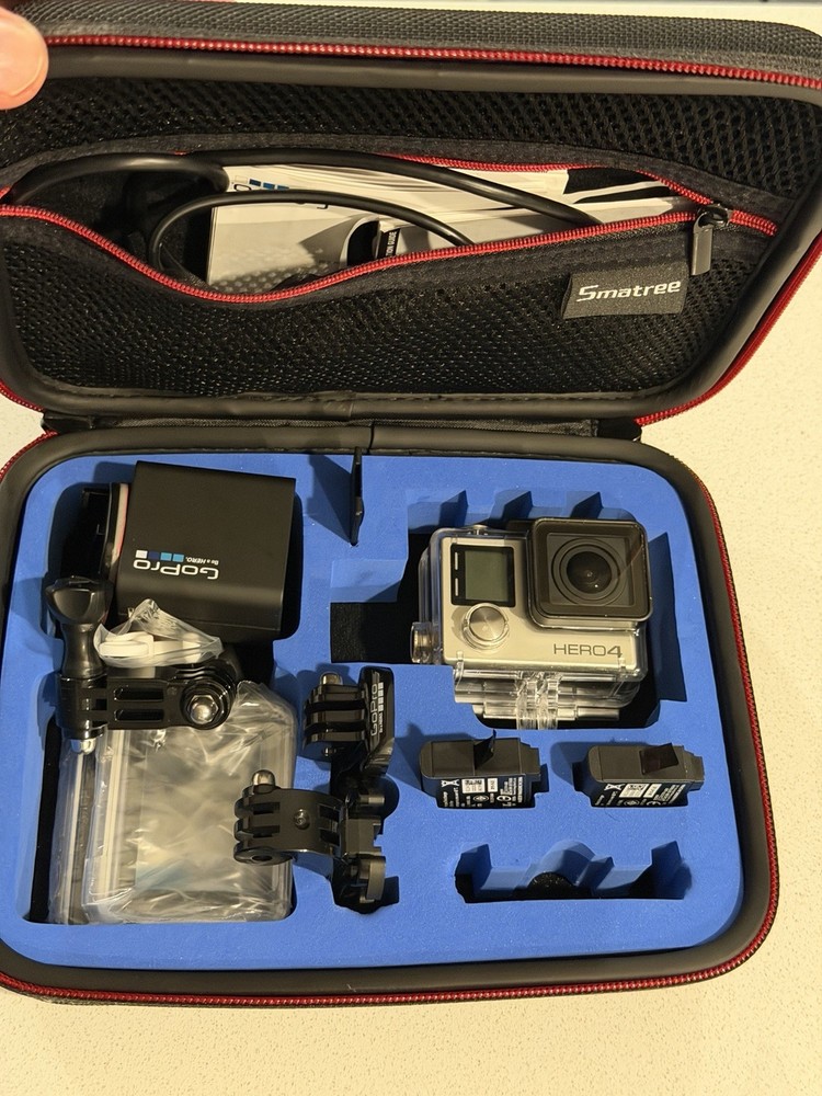 GoPro HERO4 Action Camera - Silver With ACCESSORIES