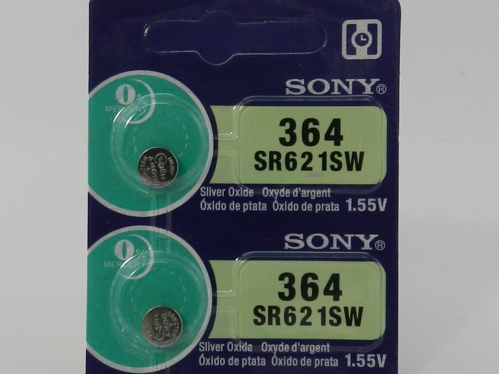 Sony 364 SR621SW Watch Battery 2Pc    (Exp. 10/2028)
