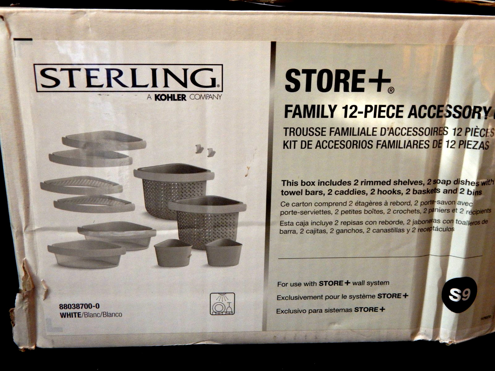 Sterling Store+ Bath / Shower System 2 Hooks for Soap Dish FACTORY SEALED