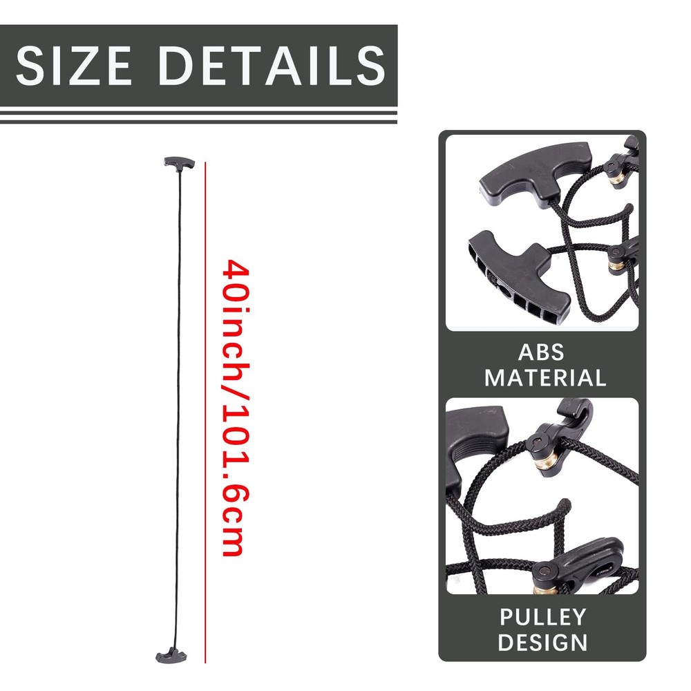 Archery Cocking Devices Double T Handle Crossbow Cocking Rope Crossbow Pull C...