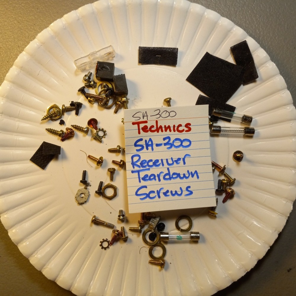 📈TEARDOWN SCREWS TECHNICS SA-300 STEREO RECEIVER