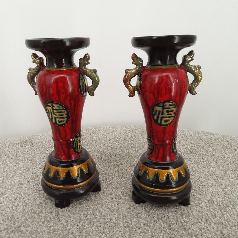 ASIAN DECOR CANDLESTICKS