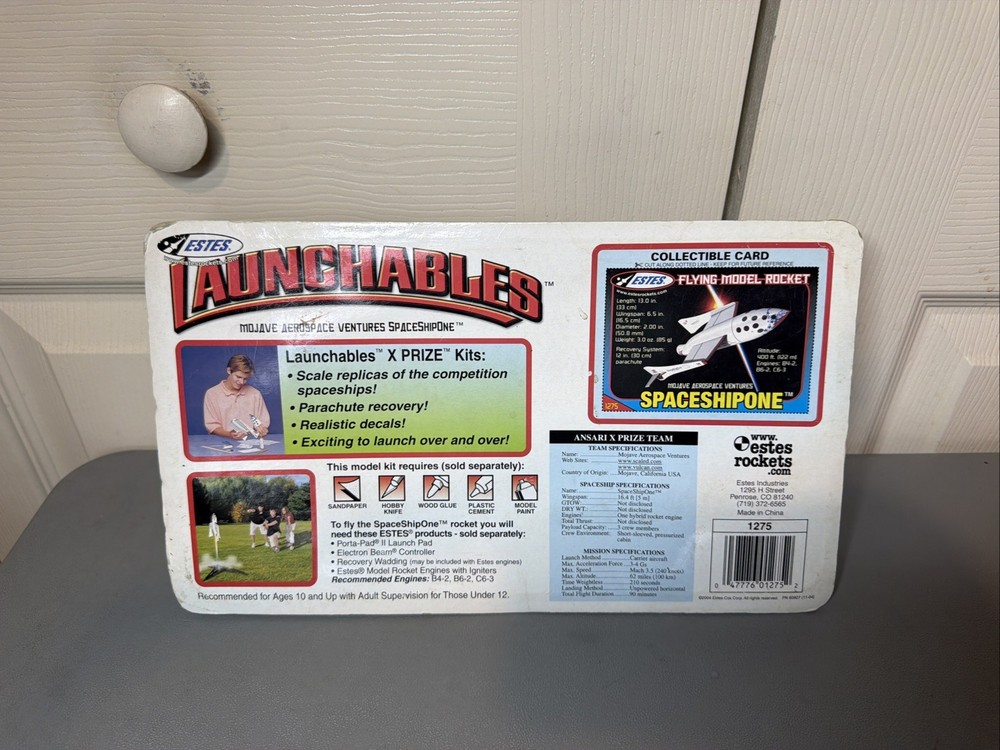 Estes Launchables SpaceShipOne Model Rocket Kit Skill Level 2 # 1275 New Sealed