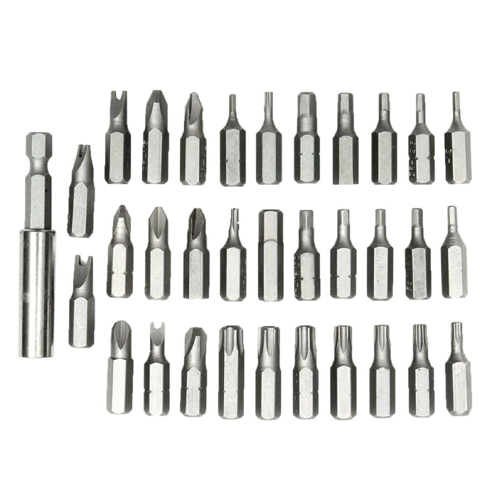 33 Torx Bit Set Tamper Proof Security Torq Hex Star Spanner Tri Wing Screwdriver