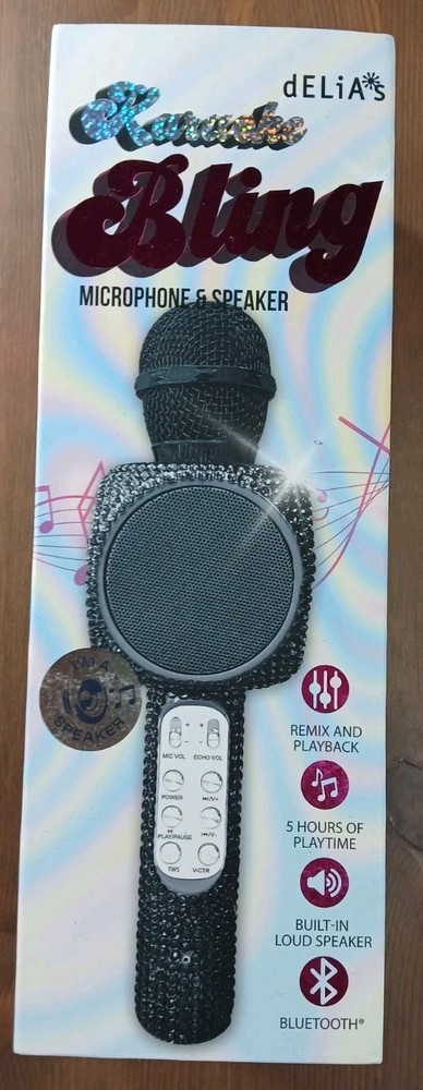 New Bling Edition Bluetooth Karaoke Microphone & Speakers