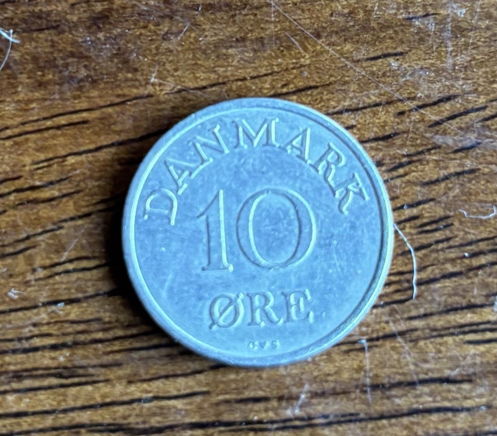 1959 Denmark 10 Ore Key Date
