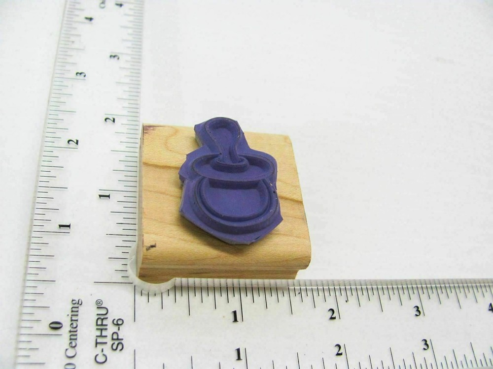 Pacifier Rubber Stamp - Stamp Set A468