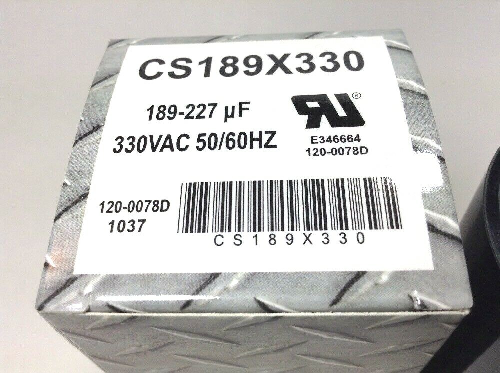 NEW 189-227 uF Motor Start Capacitor 330 vac Starting Cap compressor CS189X330