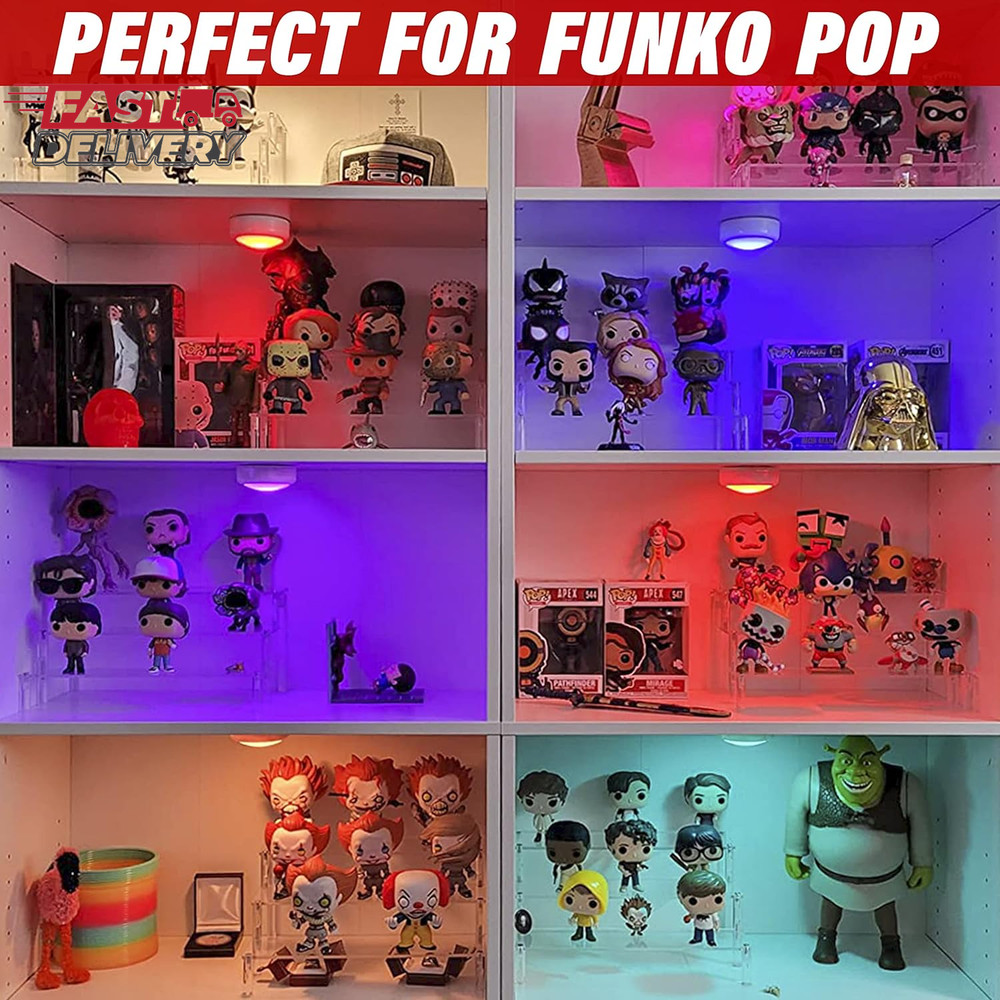 Acrylic Display Risers,Clear Display Risers Stand Small Mini Shelf 3 Tiered Cupc