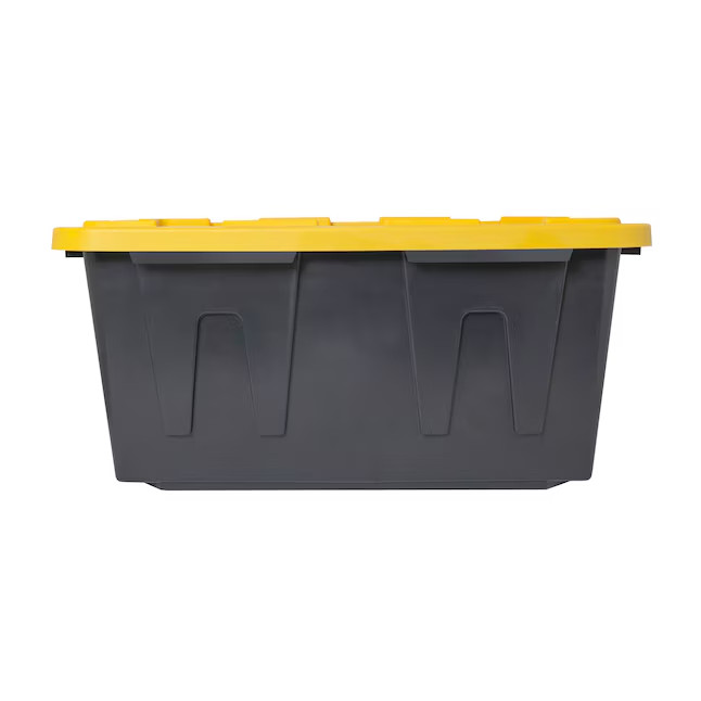 Project Source Commander 27-Gal Stackable Storage Tote, 4-Pack