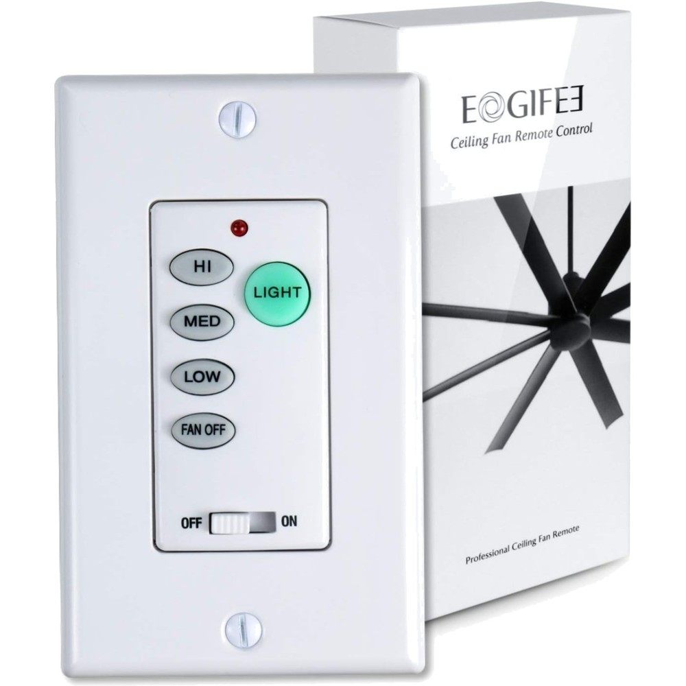 Wall-Mounted 3-Speed Fan Control & Light Dimmer - Compatible with Most Models