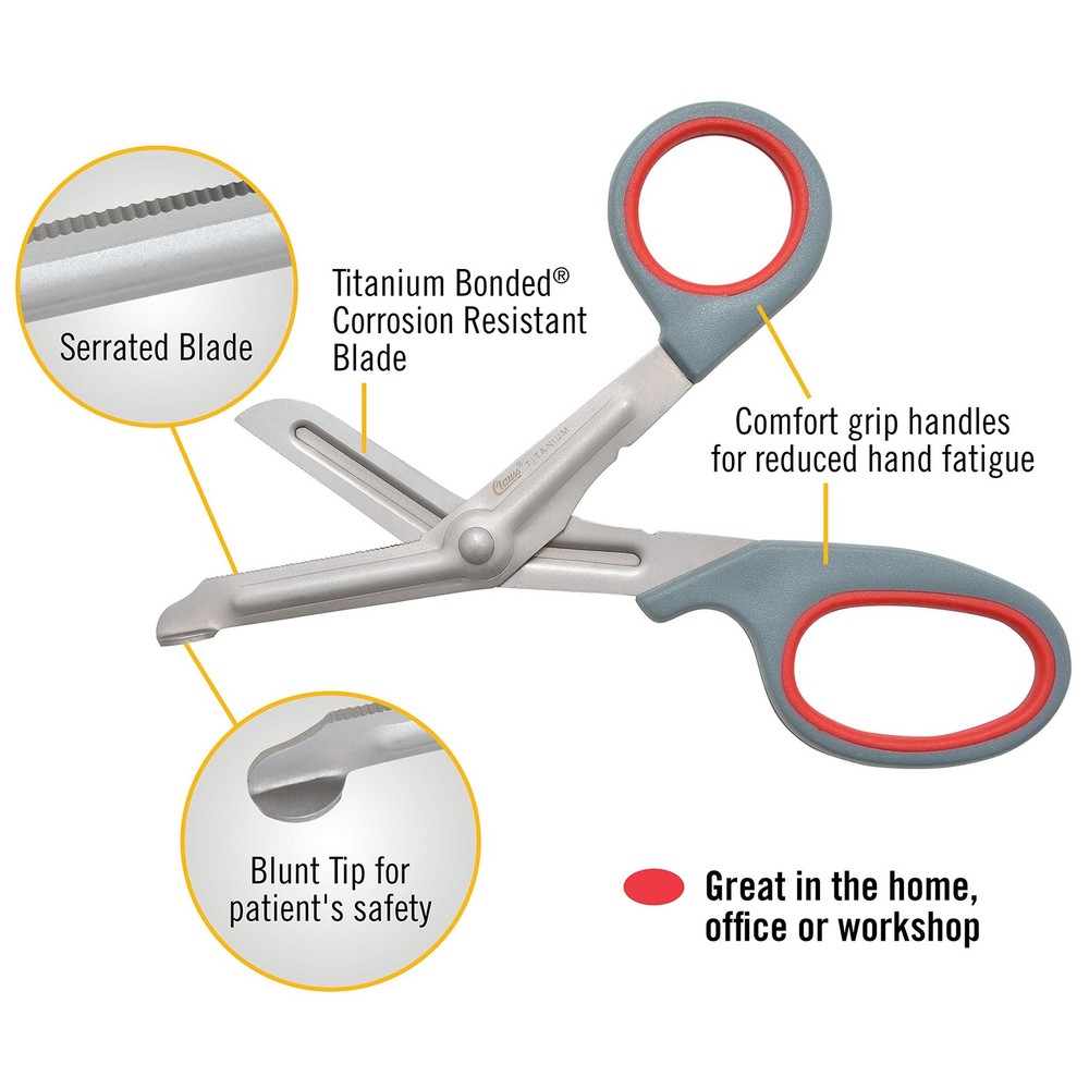 Clauss Titanium Bonded Bent Snips, 7"