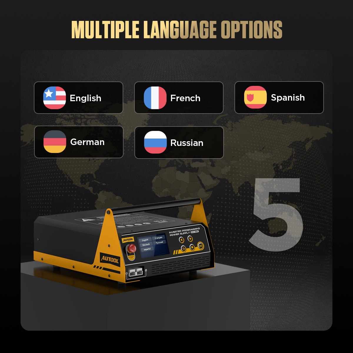 Reprogramming Power Supply ECU Battery Charger Stable +Trolley Cart Rolling Tool