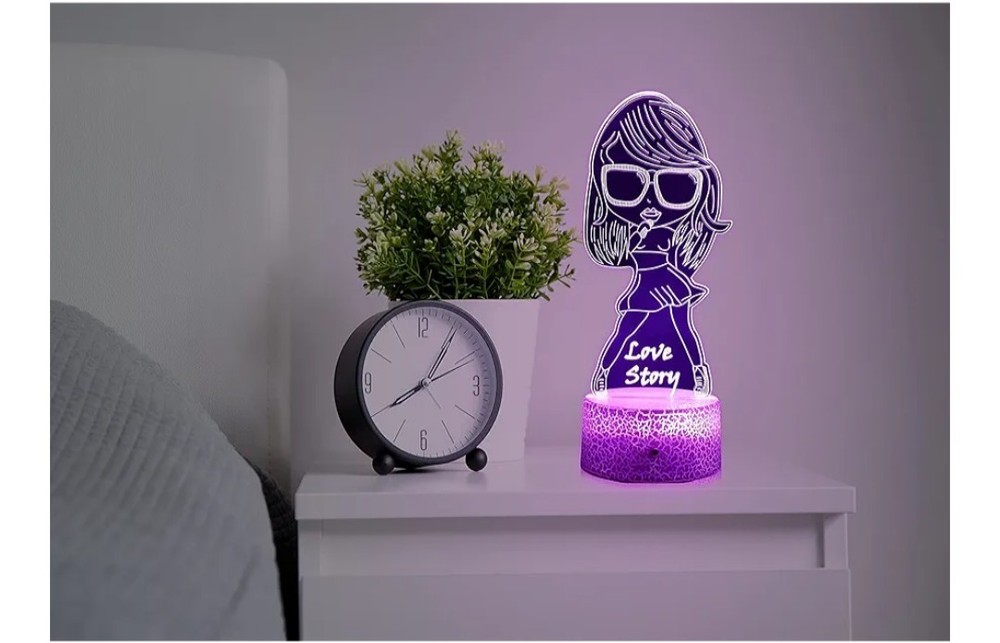 3D LED Night Light with Remote Control