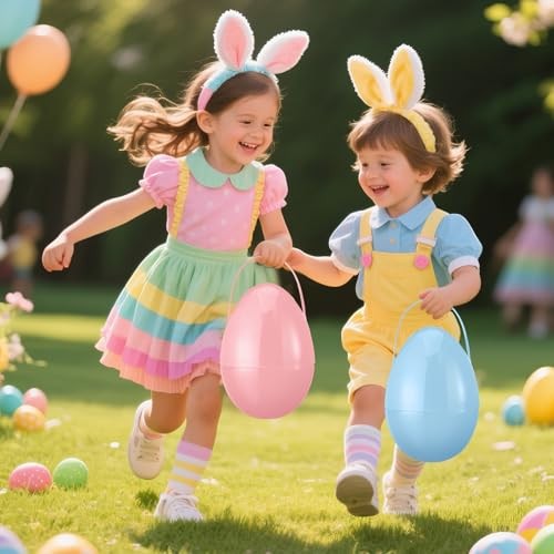 Pcs Jumbo Easter Eggs 10 Inch Plastic Giant Easter Eggs with 8 Muted Colors