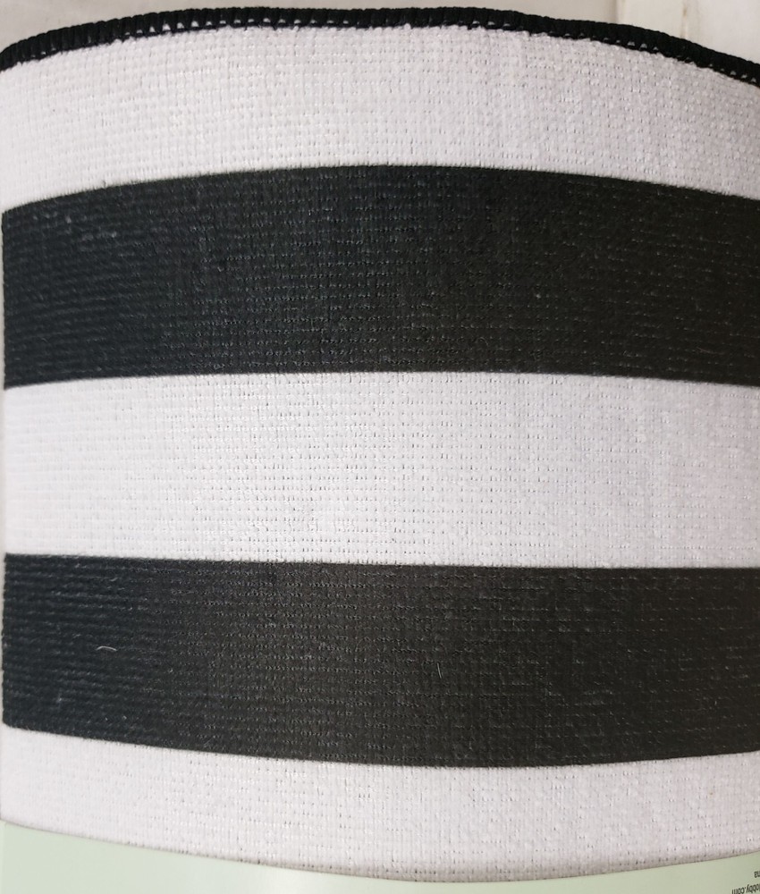 Kitchen Microfiber Drying Mat (15" x 20") BLACK & WHITE STRIPES, MI