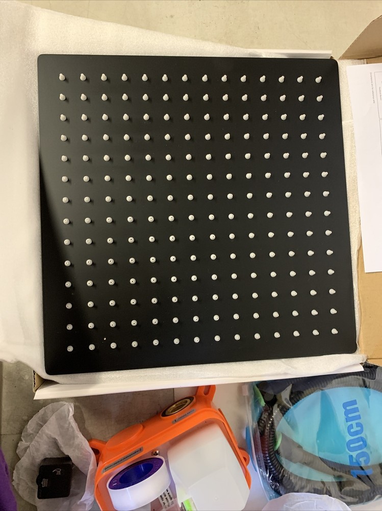 NEW POP Sanitaryware Matte Black Shower System Ceiling Mount Set