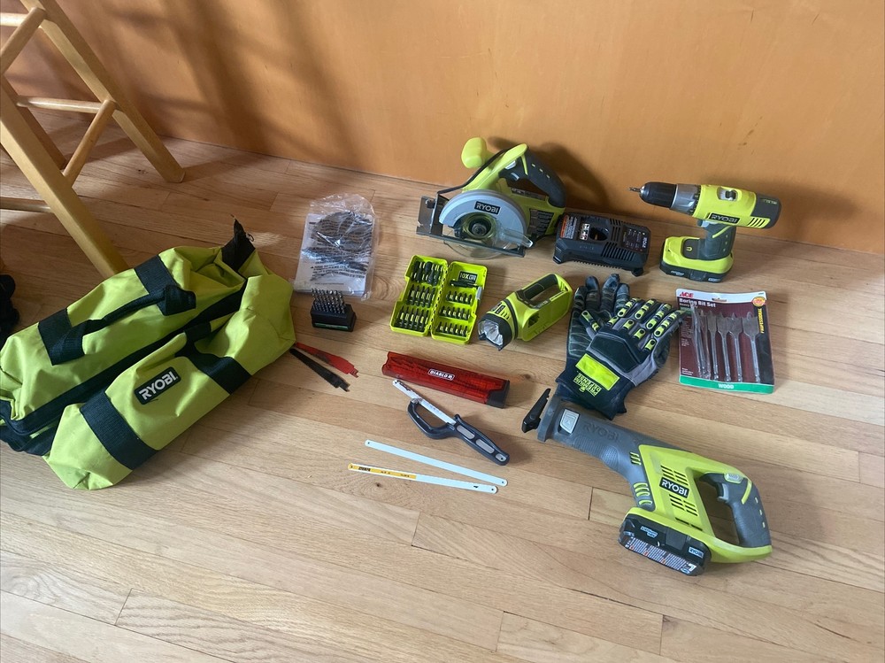 Ryobi One Lot Combo Kit Tools New