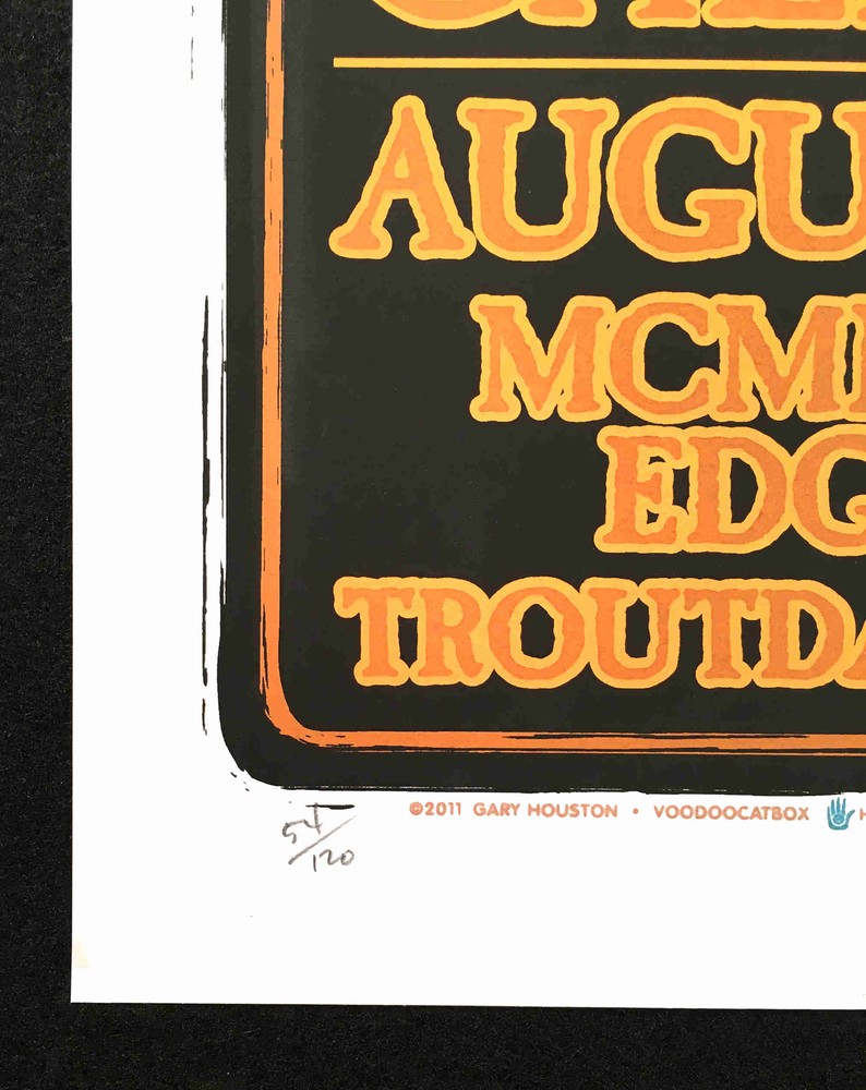 Amos Lee Poster Calexico McMenamins 2011 Signed Silkscreen Gary Houston S/N/COA