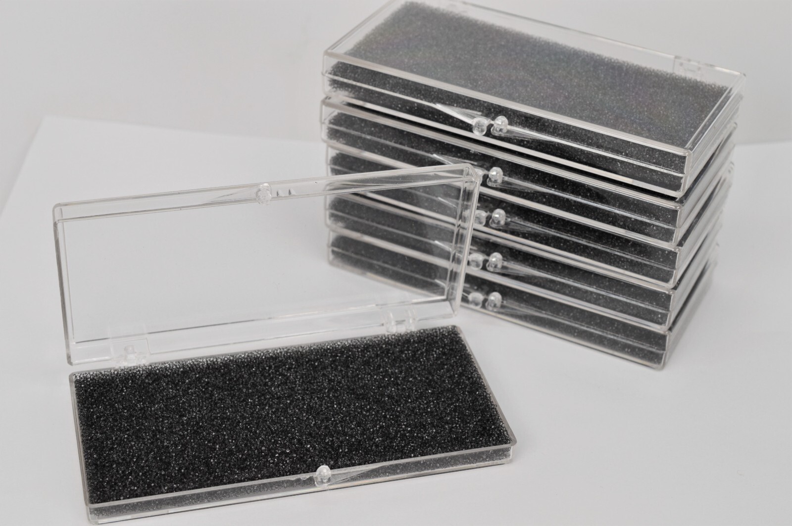 Clear Plastic Display Snap Case Box for Medals Collectables - Lot of 6