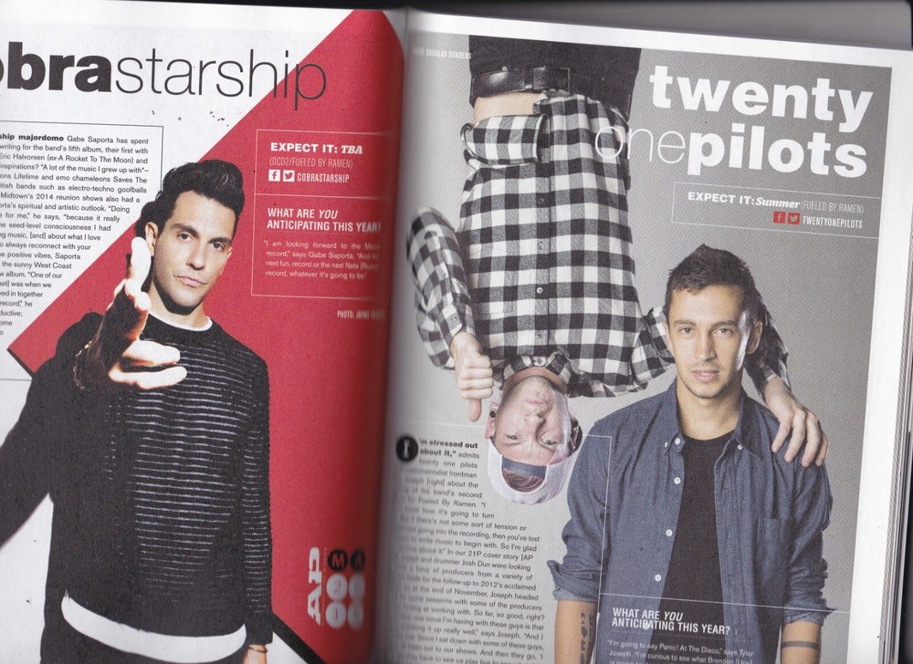 All Time Low 2015 Alternative Press Magazines AP ATL Fanatci Issue Alex Gaskarth