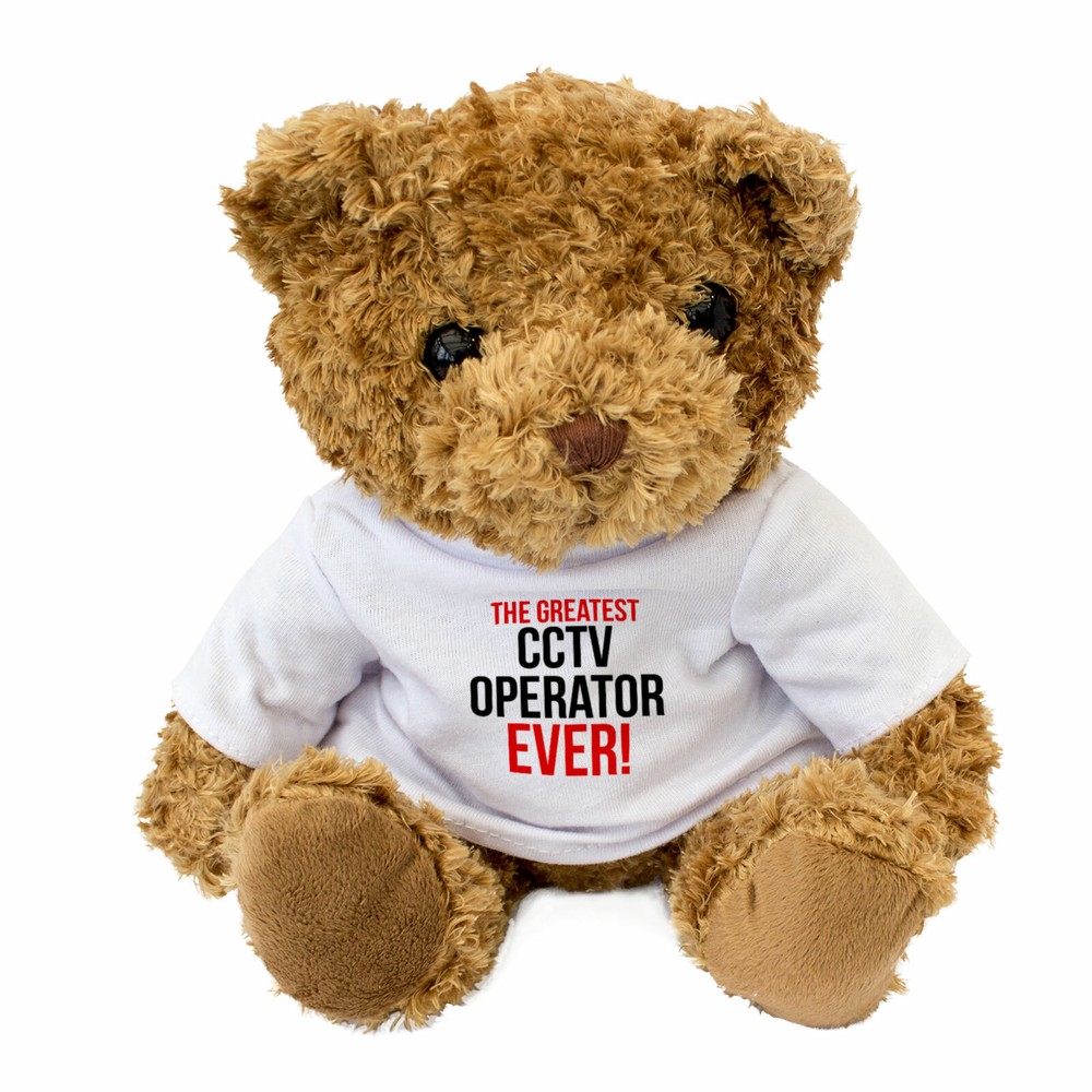 NEW - GREATEST CCTV OPERATOR EVER - Teddy Bear Cuddly Cute - Gift Present Award