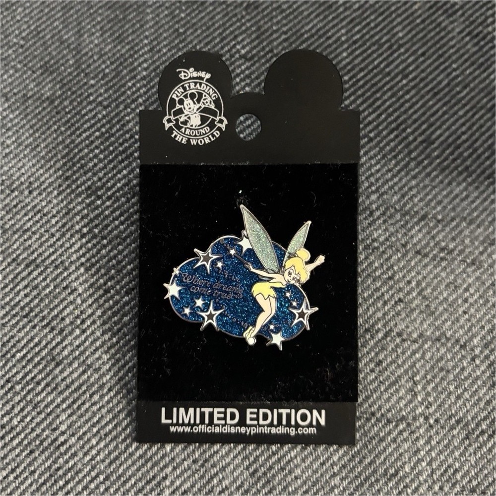 Disney Limited Edition Glitter Tinker Bell Pin Single