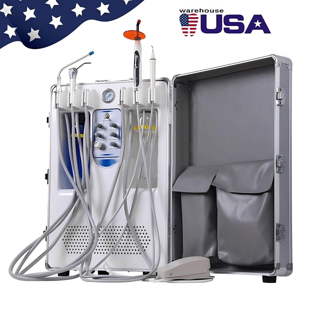 Dental Unit System with Built-in Air Compressor+Mobile Suction Unit System