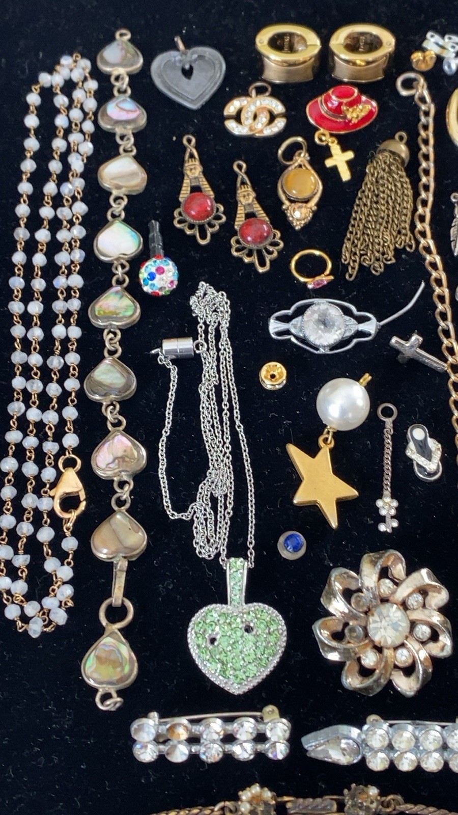 Vintage Jewelry Repair Lot ~ Crafts Repurpose Broken Missing Parts ~ Unique Item
