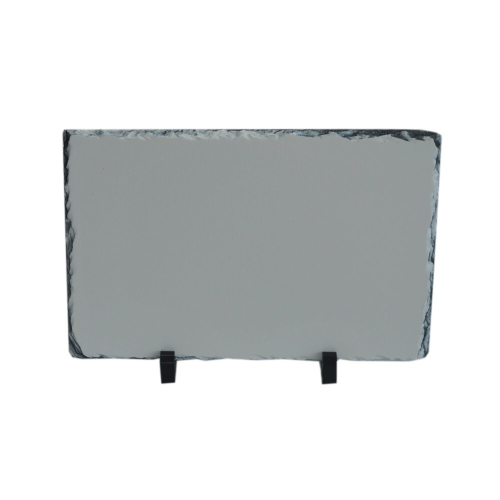 USA 15 Pack 7.87" x 11.8" Sublimation Photo Slate Rock Plaque Blank with Holder