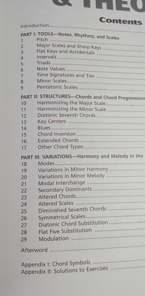 Harmony & Theory A Comprehensive Source for All Musicians Music Book