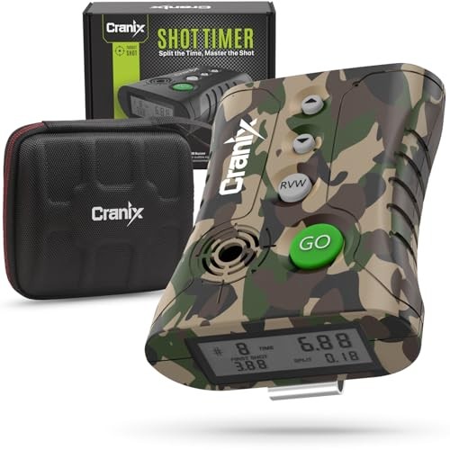 Professional Shot Timer for Shooting Competition, 0.01s Precision Tactical Gray