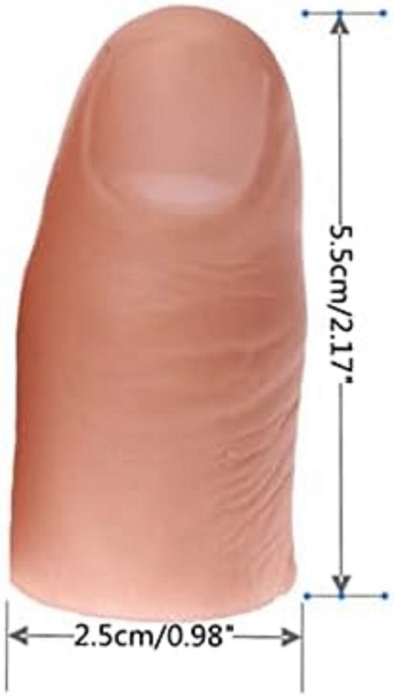 Fake Soft Thumb Tip Magic Trick Prop - 5 Pcs