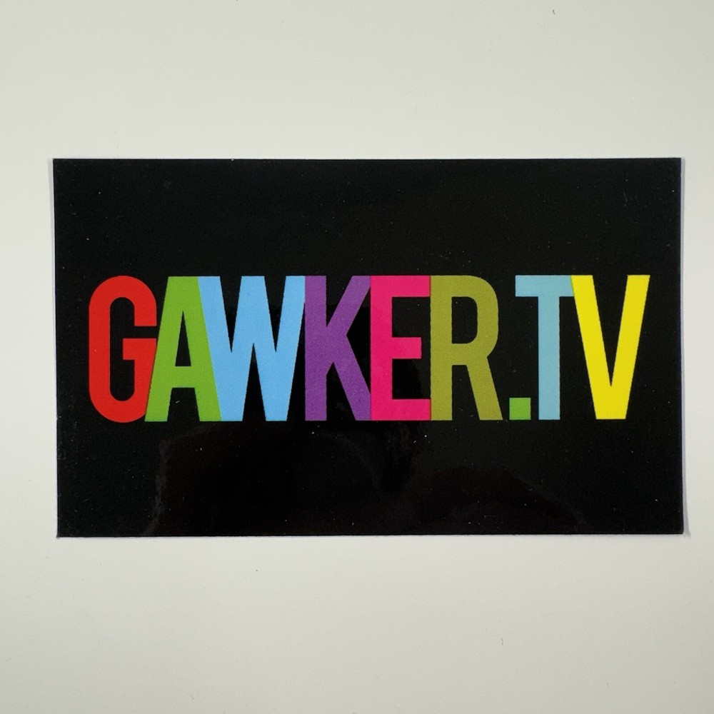 VTG Gawker.TV Sticker RARE HTF OOP Gawker