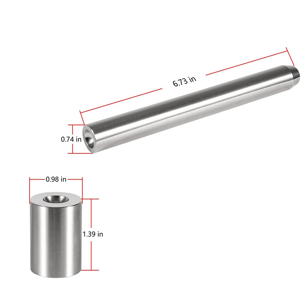 Blacksmith Rivet Doming Set Tools Top & Bottom 1/2”