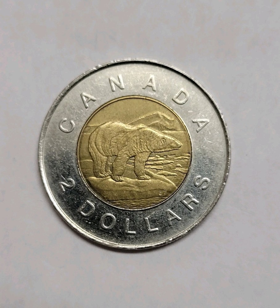 1996 Canada First $2 Dollars Toonie Circulated