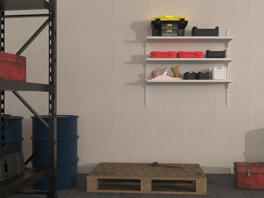 8" Deep ×32″ Long Adjustable Deep Floating Shelves for Wall 3‑T
