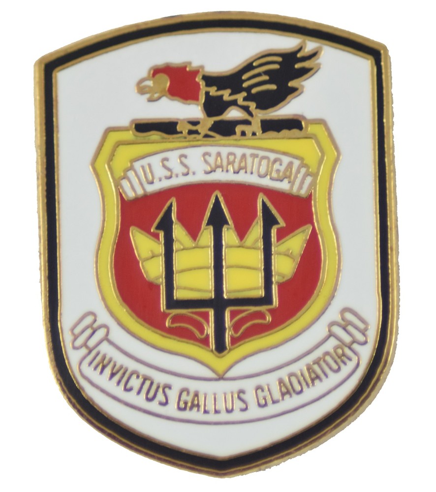 USS SARATOGA HAT PIN