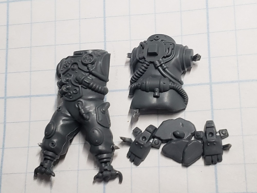 40k Adeptus Mechanicus Bits Battleclade Gun Servitor Bionic Torso Legs #11