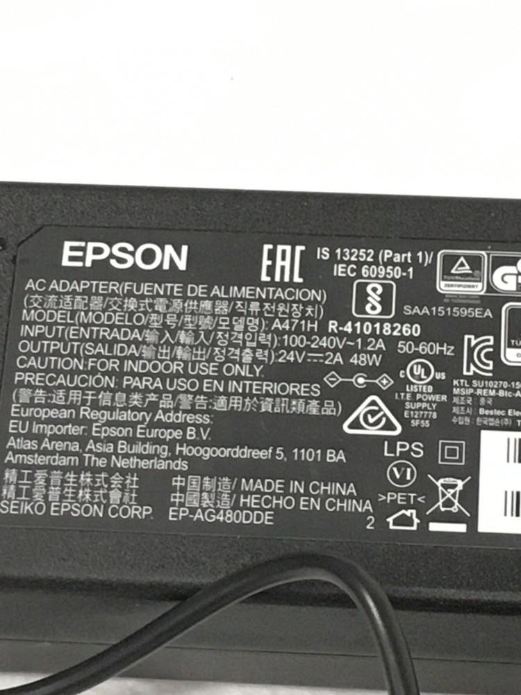 Epson WorkForce DS-7500 J311A Document Scanner w/ AC Adapter, 832 Scan Count