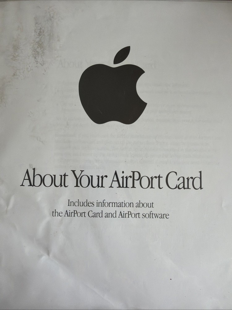 Apple Airport Card Install Software 2.0.2