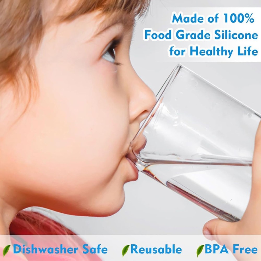 2-Pack Reusable Silicone Water Jug Caps - Leak-Free & Eco-Friendly Solution