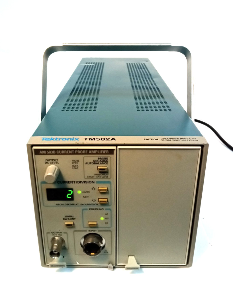 Tektronix TM502A AM Mainframe W/ 503B Current Probe Amplifier