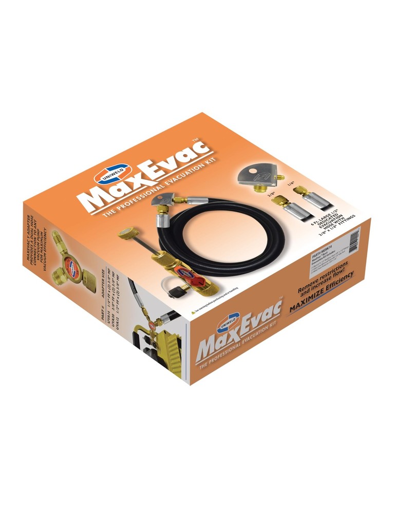 Uniweld MEBK14 MaxEvac™ Basic 1/2" Hose Evacuation Kit with Core Black