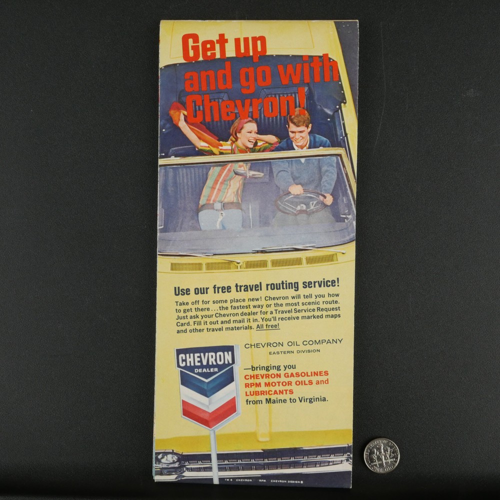 1966 Chevron Eastern United States Map