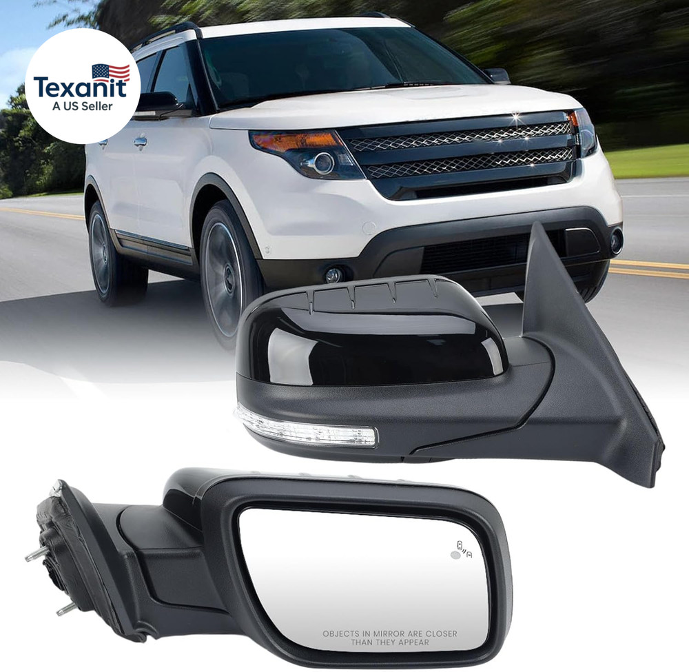 Right Passenger Side Door Mirror Compatible with Ford Explorer 2011-2015 Mirrors