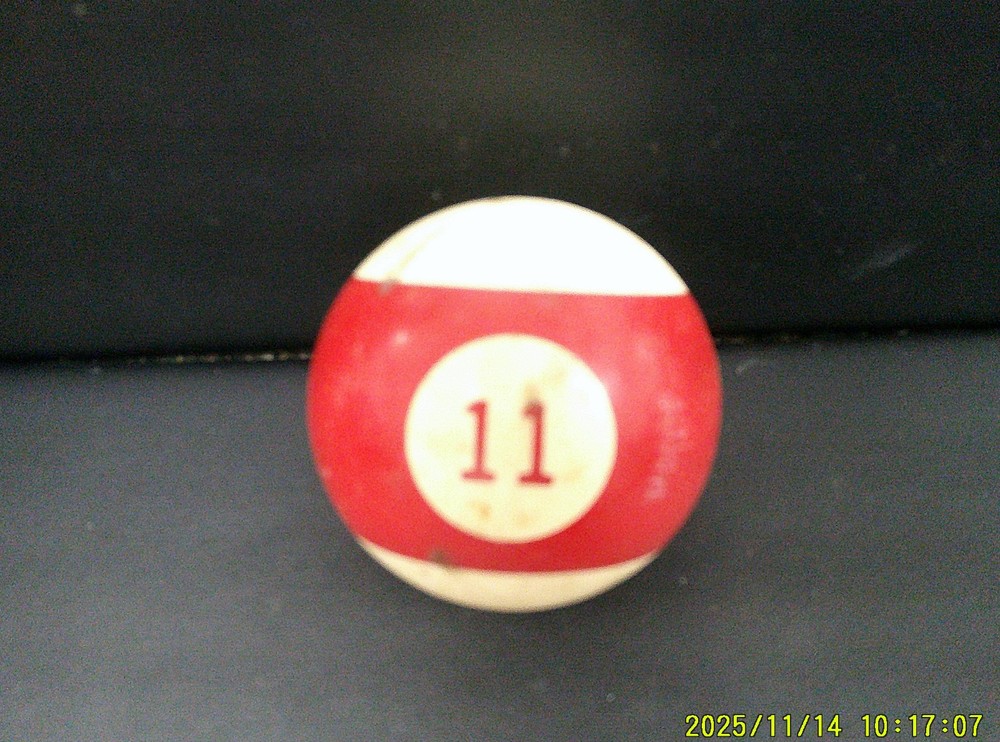Replacement #11 Billiard Pool Ball - Standard Regulation - 2 1/4" Diameter Solid