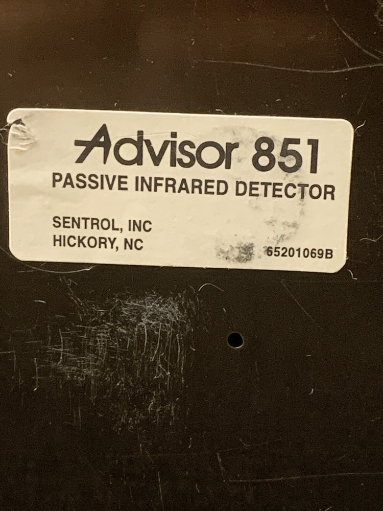 Used Advisor 851 Microprocessor Controlled Infrared Motion Sensor