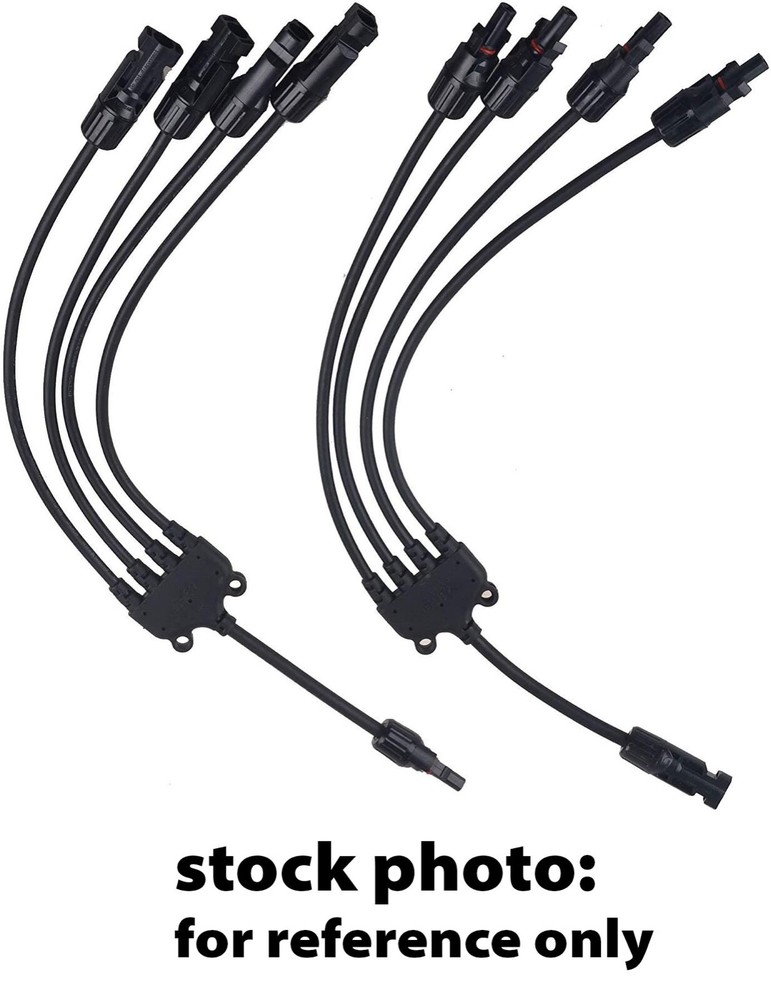 Yarachel Solar Y Branch Connectors Long Solar Panel Parallel Connectors