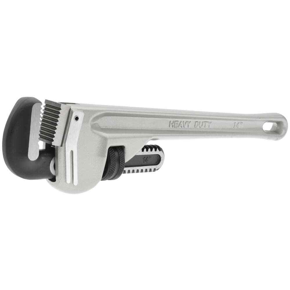 Paramount 14" Aluminum Adjustable Straight Pipe Wrench: 2" Pipe Capacity